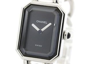Polished CHANEL Premiere Size XL Steel Quartz Ladies Watch H0452 (BF102786)