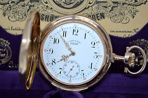 A. Lange & Söhne Qualitätsstufe 1A Diamant Savonnett Taschenuhr 14K/585er Gold