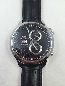 GLYCINE AIRMAN 7 Black Multiple Timezones Automatic Men's Watch 3919.19