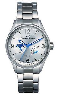 Yonger and Bresson Men's YBH 8314-02 M Automatic Stainless Steel Moonphase Watch