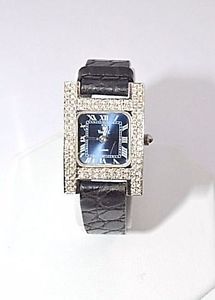 W582- Ladies 14k White Gold Diamond VICENCE Swiss Quartz Movement Watch