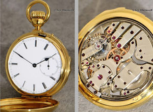 A VALUABLE EARLY 18K GOLD MINUTE REPEATER WITH HIGH QUALITY MOVEMENT