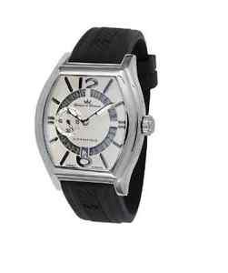 Yonger & Bresson Men's YBH 8342-02 Chenonceau Automatic Black Rubber Date Watch