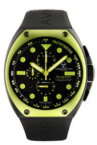 Avio Milano Men's AVI SA BK 2003 Super Chrono Green  Interchangeable Bezel Watch