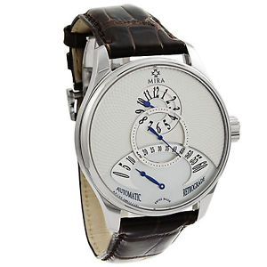 Mira Classic Merveille De L'Espace Retrograde Watch Mother of Pearl Auto M101SSV