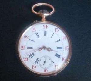 Gold 18K Pocket Watch of the end of the 19th century.