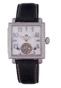 Yonger & Bresson Women's YBD 8513-02 Automatic Diamond MOP Dial Leather Watch