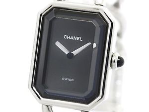 Polished CHANEL Premiere Size M Steel Quartz Ladies Watch H0452 (BF105789)