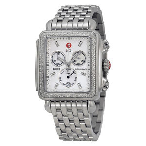 Michele Deco XL Mother of Pearl Dial Ladies Watch MWW06Z000001