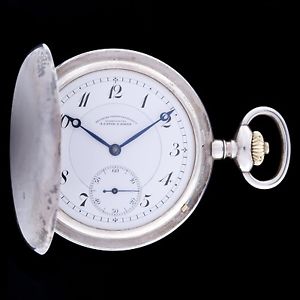 A. LANGE & SOHNE GLASHUTTE VERY RARE HIGH QUALITY GERMANY SILVER POCKET WATCH