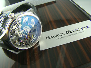 NEW Maurice Lacroix Masterpiece Squelette Skeleton MP7228-SS001-000 Mens Watch