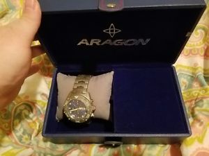 Aragon A002BLU Virtuoso Titanium 48mm Watch NEW 30/100