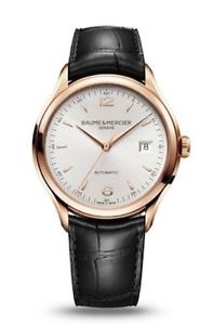 NEW Baume et Mercier Clifton Rose Gold-plated Swiss Automatic Men's Watch 10058