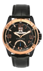 Yonger & Bresson Men's YBH 8322-07 C Automatic Rose-Gold & Black Dial Watch