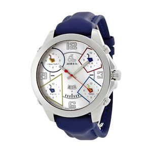 Jacob and Co Five Time Zone Mother of Pearl Mens Watch JC-28