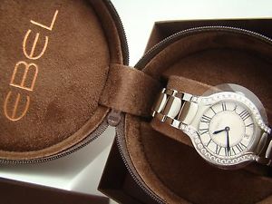 *NEW* Ebel Beluga Silver Dial Stainless Steel & Diamond Ladies Watch 1216071