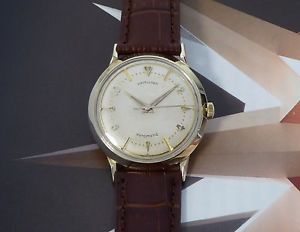 Vintage 1960's Solid 14K Men's Hamilton Automatic Wristwatch One Year Warranty