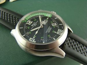 BALL Official Diver w/Green 1/4 Hour Model  DM-1020A-PAJ-BKGR Rubber Band