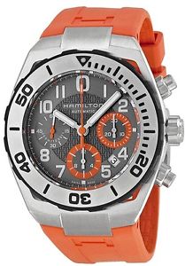 Hamilton Khaki Navy Sub Automatic Chronograph Rubber Mens Watch H78716983