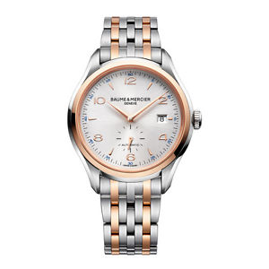 NEW Baume et Mercier Clifton Two Tone Swiss Automatic Men's Watch 10140