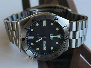 VERY RARE VINTAGE HEUER 980.004 JUMBO DIVER RALLY AUTAVIA SCUBA SEA