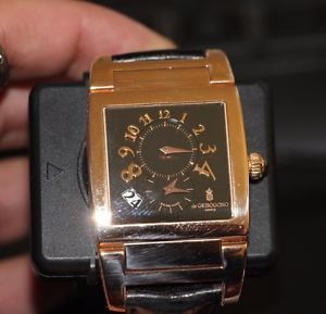 $36000 DE GRISOGONO INSTRUMENTO UNO DF N/10A DUAL TIME 18K ROSE GOLD Watch