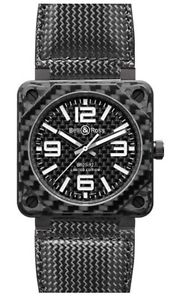 LIMITED NEW BELL & ROSS AVIATION AUTOMATIC MENS WATCH BR-01-92-CARBON-FIBER