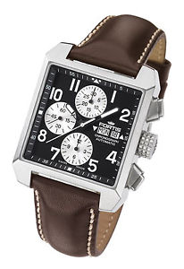 Fortis Men's 667.10.71 L.16 Square Chronograph Automatic Day & Date Wristwatch