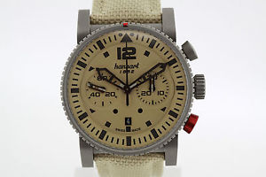 HANHART Primus Desert Pilot Chronograph Watch Ref. 740 Excellent (2303)