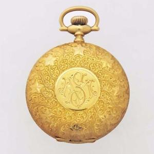 RARE EXQUISITE ELGIN HUNTER POCKET WATCH HEAVY 18K SOLID GOLD ALL ORIGINAL 1912'