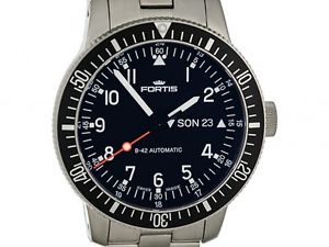 Fortis B-42 Official Cosmonauts Day Date Stahl Automatik 42mm