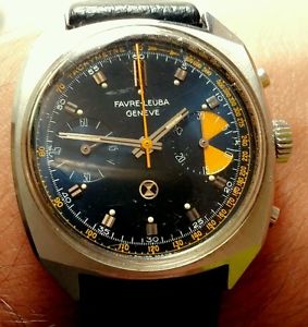 Vintage watch chronograph Favre leuba valjoux 23