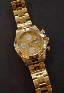 Festina 18k Gold F652 Series Men's Chronograph Day Date Wrist Watch
