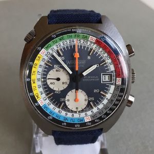 Wakmann 9804 Regate Yachting Chronograph Lemania 1341 vintage yacht timer