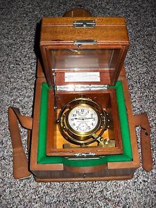 Hamilton Chronometer Watch, Model #22. 21J. Double Boxed, "Running Strong" L@@K