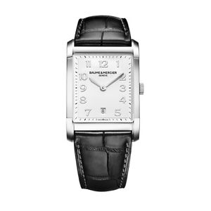 NEW Baume et Mercier Hampton Rectangular Swiss Quartz Men's Watch 10154