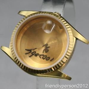 Customized After Market 18K Solid Yellow Gold Men's 36mm Ref18038 Day-Date Case
