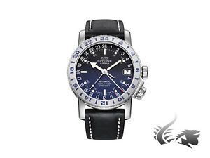 Glycine Airman 17 Automatic Watch, GMT, Blue, GL 293, 3917.18-LB9B