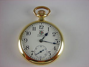 Antique Ball Waltham Brotherhood of Locomotive Fireman pocket watch. 1903. 16s