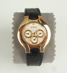 Ebel Lichine Automatic 18k White Chronograph Watch