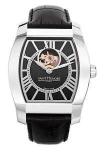 Saint Honore Men's 881082 1NRF Monceau Automatic Black Dial Black LeatherWatch