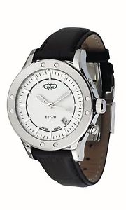 Gio Monaco Men's 776-F Estasi Automatic  Black Leather  Watch BOGO FREE
