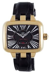 Gio Monaco Women's 215G-A Hollywood Gold IP Roman Numbers Black Watch BOGO FREE