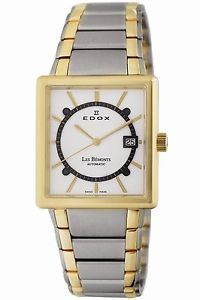 Edox Men's 82005 357J AID Les Bemonts Automatic Two-Tone Steel Date Wristwatch