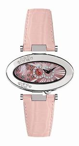 Gio Monaco Women's 450-A Cupido Oval MOP Dial Pink Diamond Watch BOGO FREE