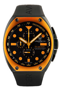 Avio Milano Men's AVI SA BK 2002 Super Chrono Orange Interchangeable Bezel Watch