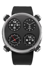 Meccaniche Veloci Men's W124N096371016 Automatic 4 Time Zone Display Watch