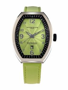 Montres De Luxe Women's EXL A 8304 Estremo Lady Green Luminous Leather Watch