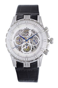 Edox Men's 95002 3D NAD Grand Ocean MOP Automatic Chrono Diamond Watch BOGO FREE