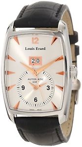 Louis Erard Men 82210AA01.BDC51 1931 Automatic GMT  Leather Date Watch BOGO FREE